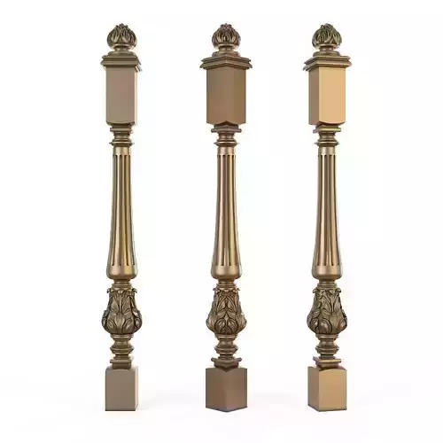 stair column for cnc 3D 3D print model