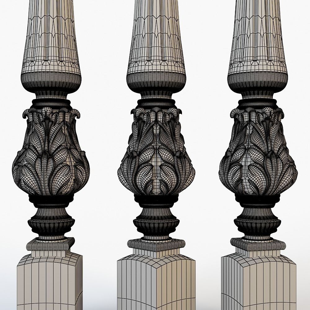 stair column for cnc 3D 3D print model_9