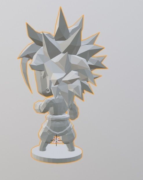 Broly SSJ chibi 3D print model_2