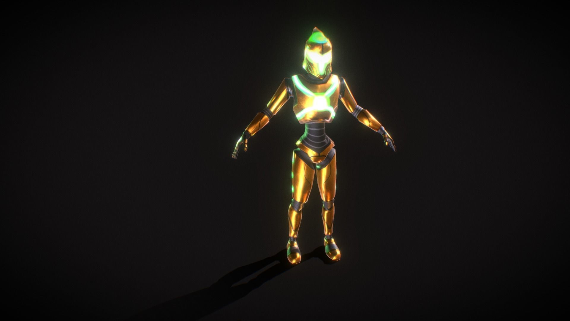 Legendary Robot - Free Low Poly 3d model Free low-poly 3D model_5