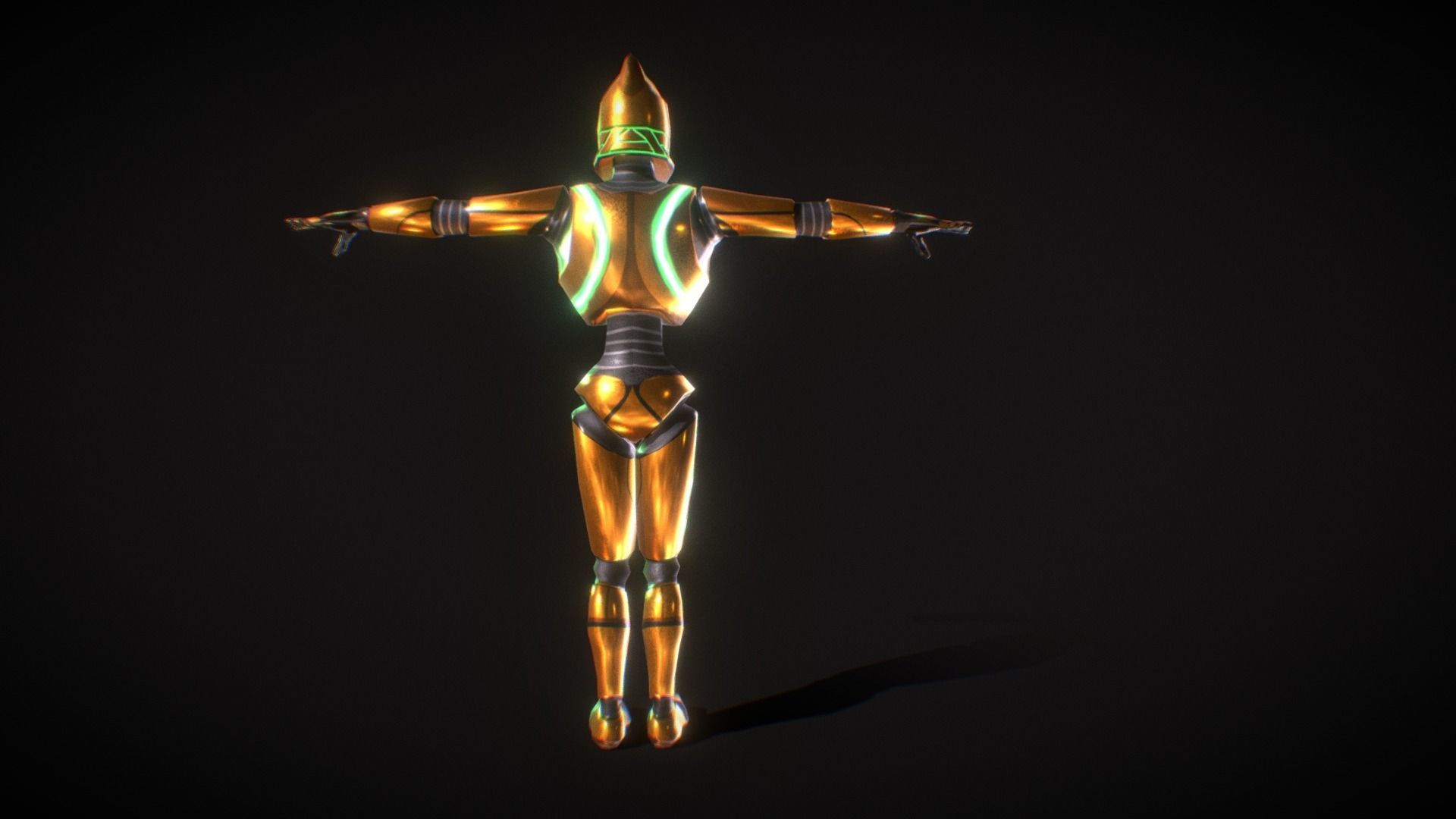 Legendary Robot - Free Low Poly 3d model Free low-poly 3D model_3