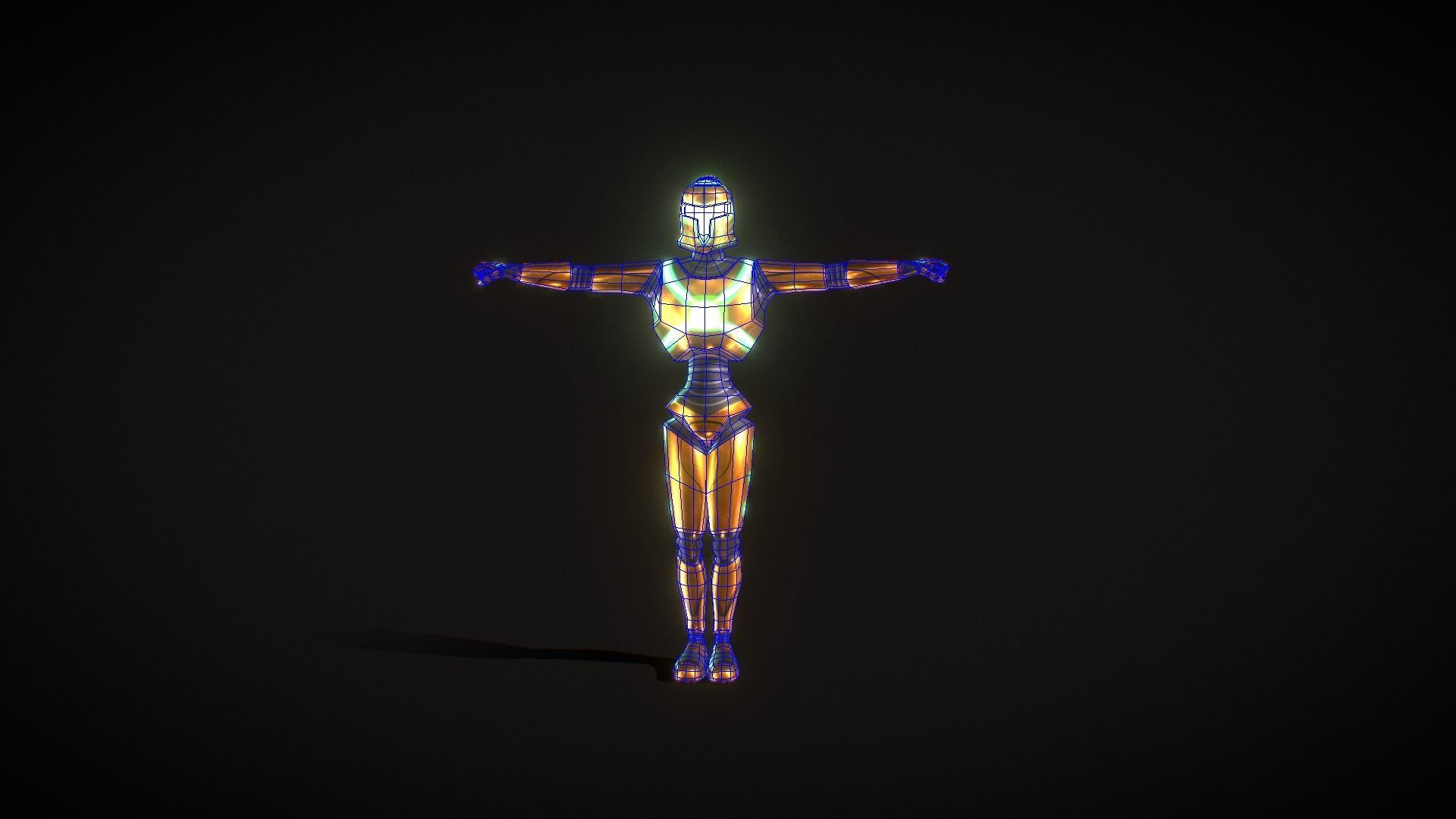 Legendary Robot - Free Low Poly 3d model Free low-poly 3D model_16