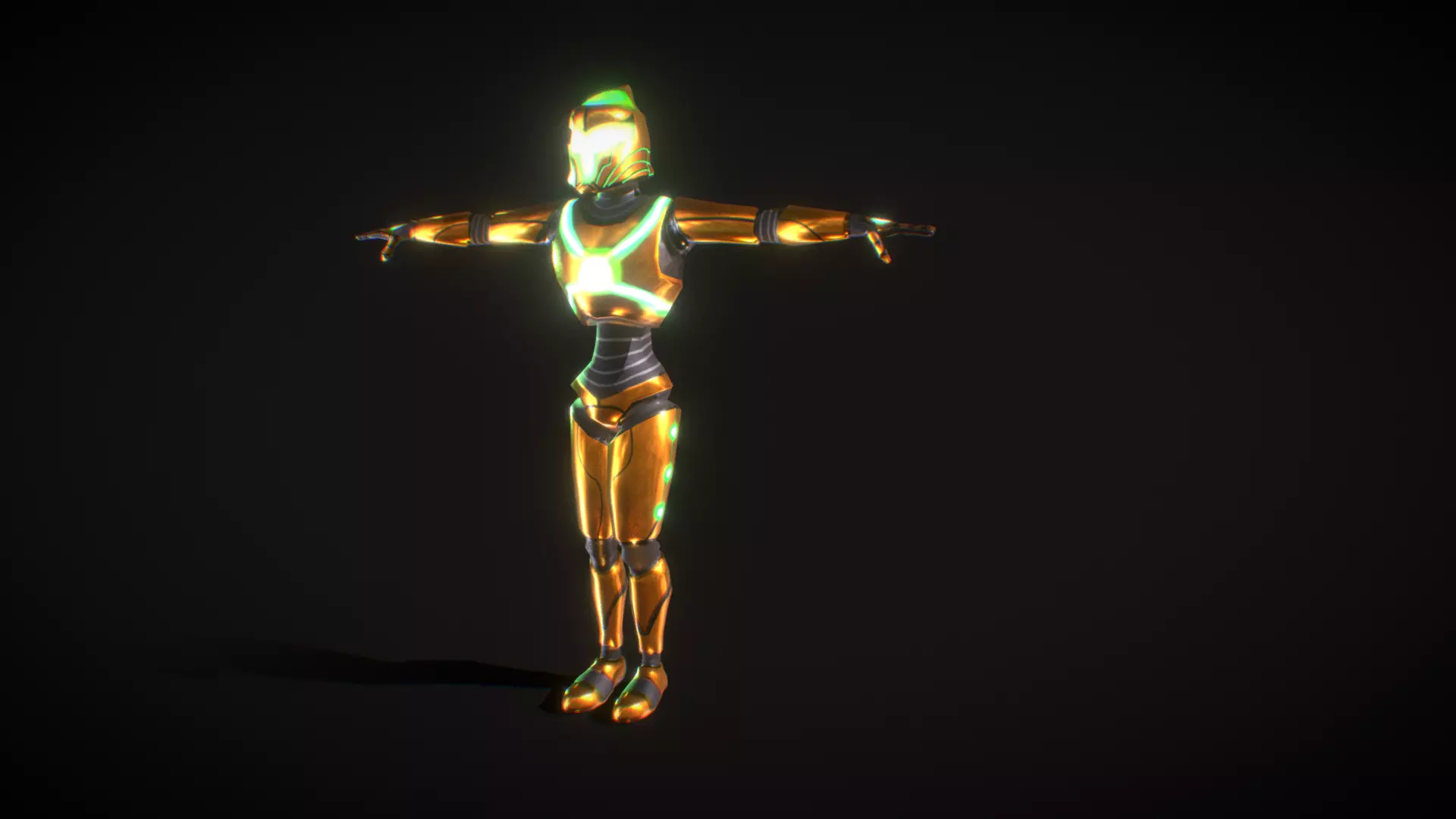 Legendary Robot - Free Low Poly 3d model Free low-poly 3D model_0