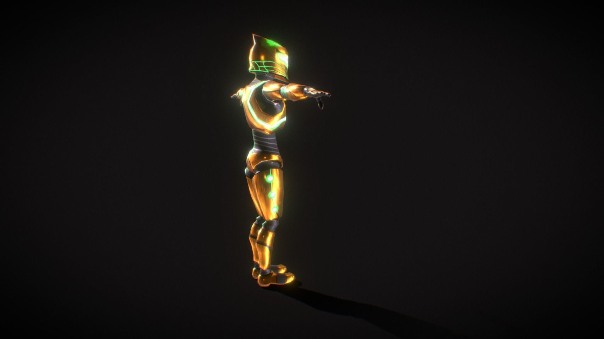 Legendary Robot - Free Low Poly 3d model Free low-poly 3D model_4
