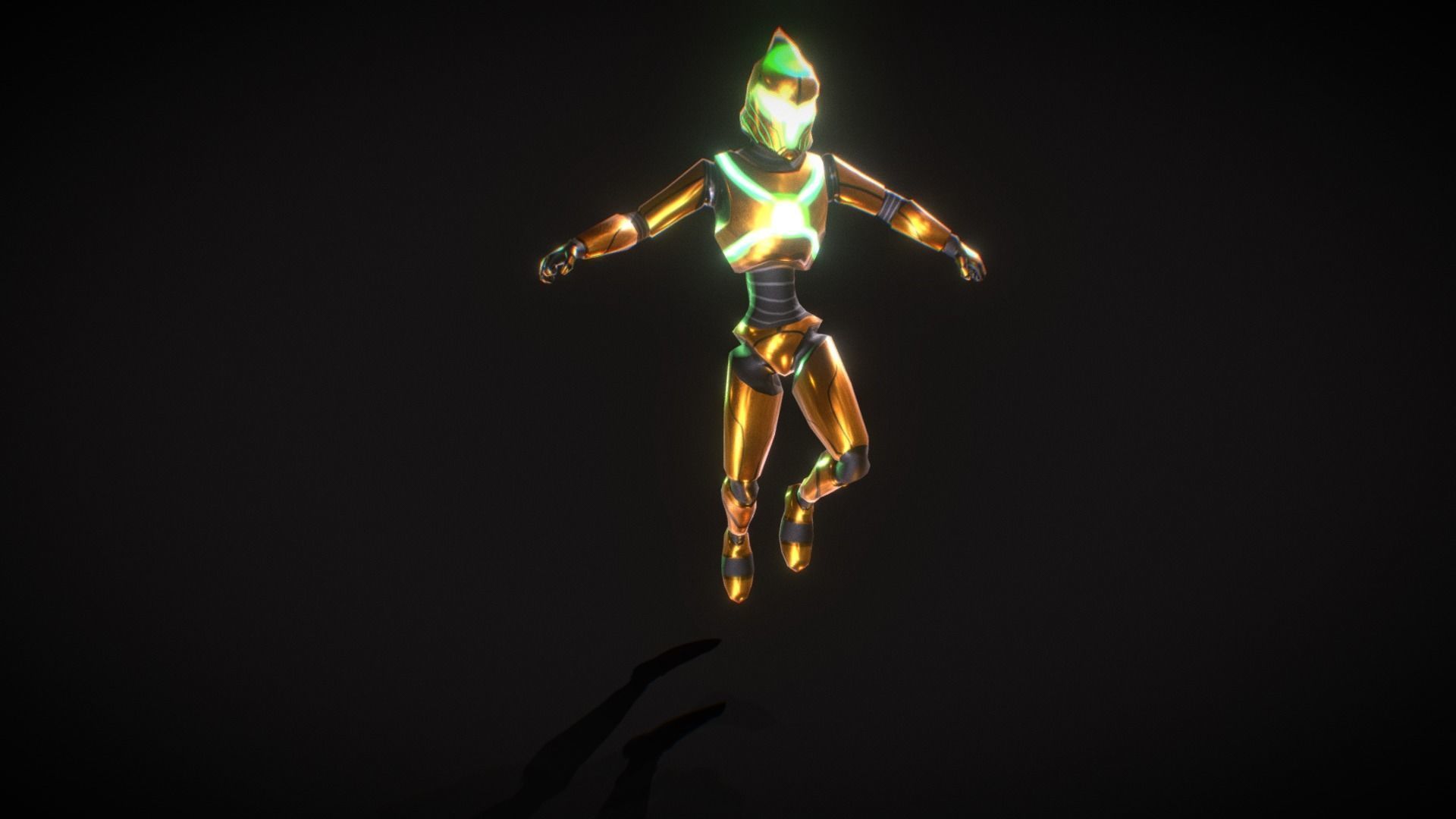 Legendary Robot - Free Low Poly 3d model Free low-poly 3D model_8