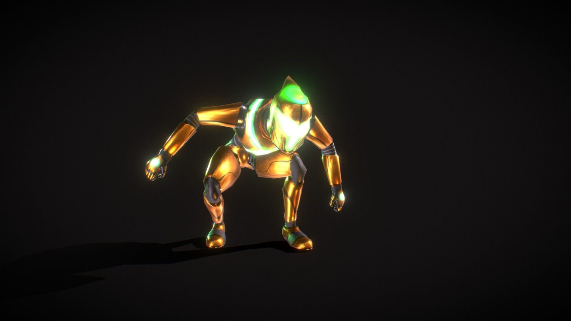 Legendary Robot - Free Low Poly 3d model Free low-poly 3D model_12