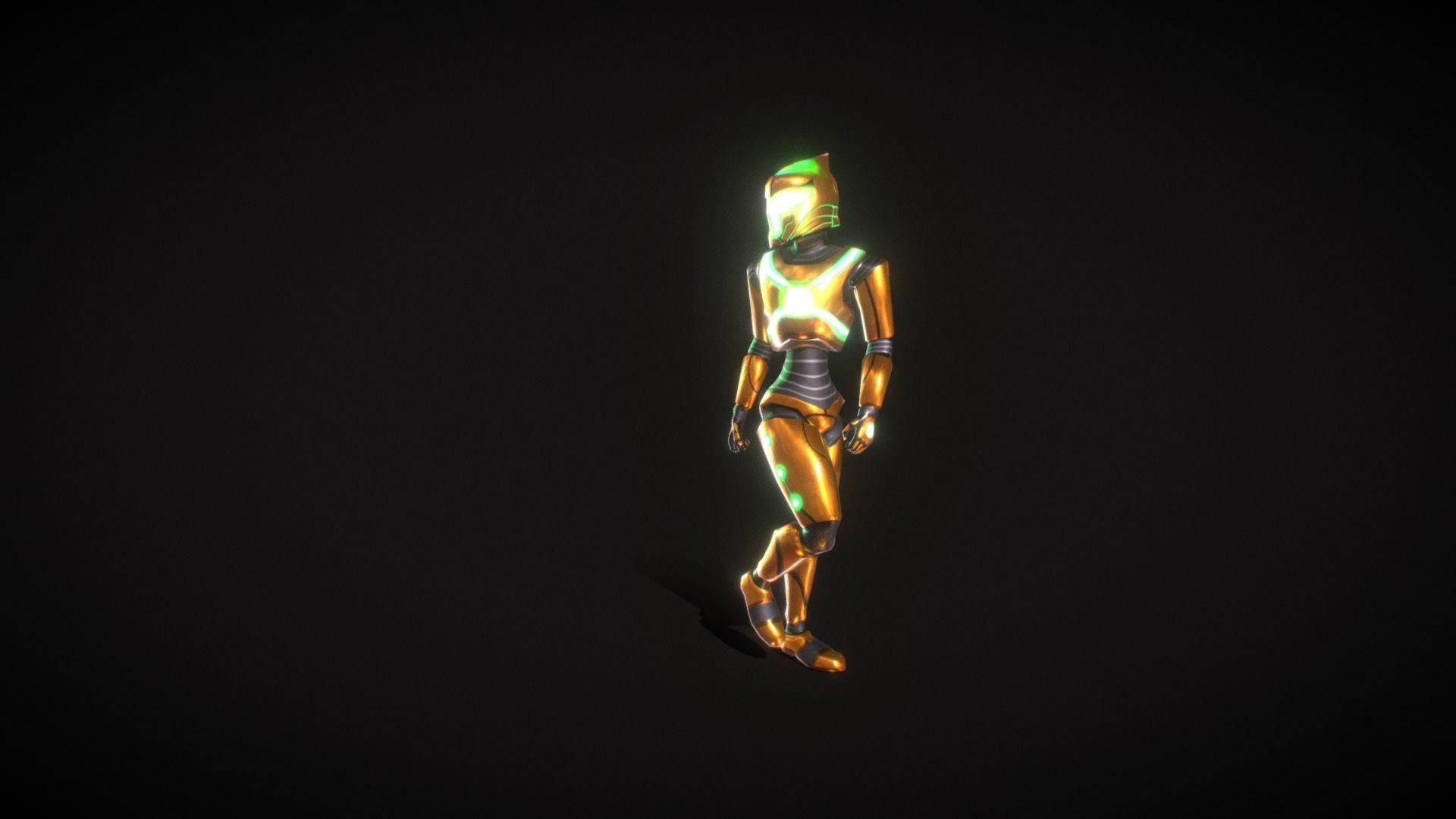 Legendary Robot - Free Low Poly 3d model Free low-poly 3D model_15