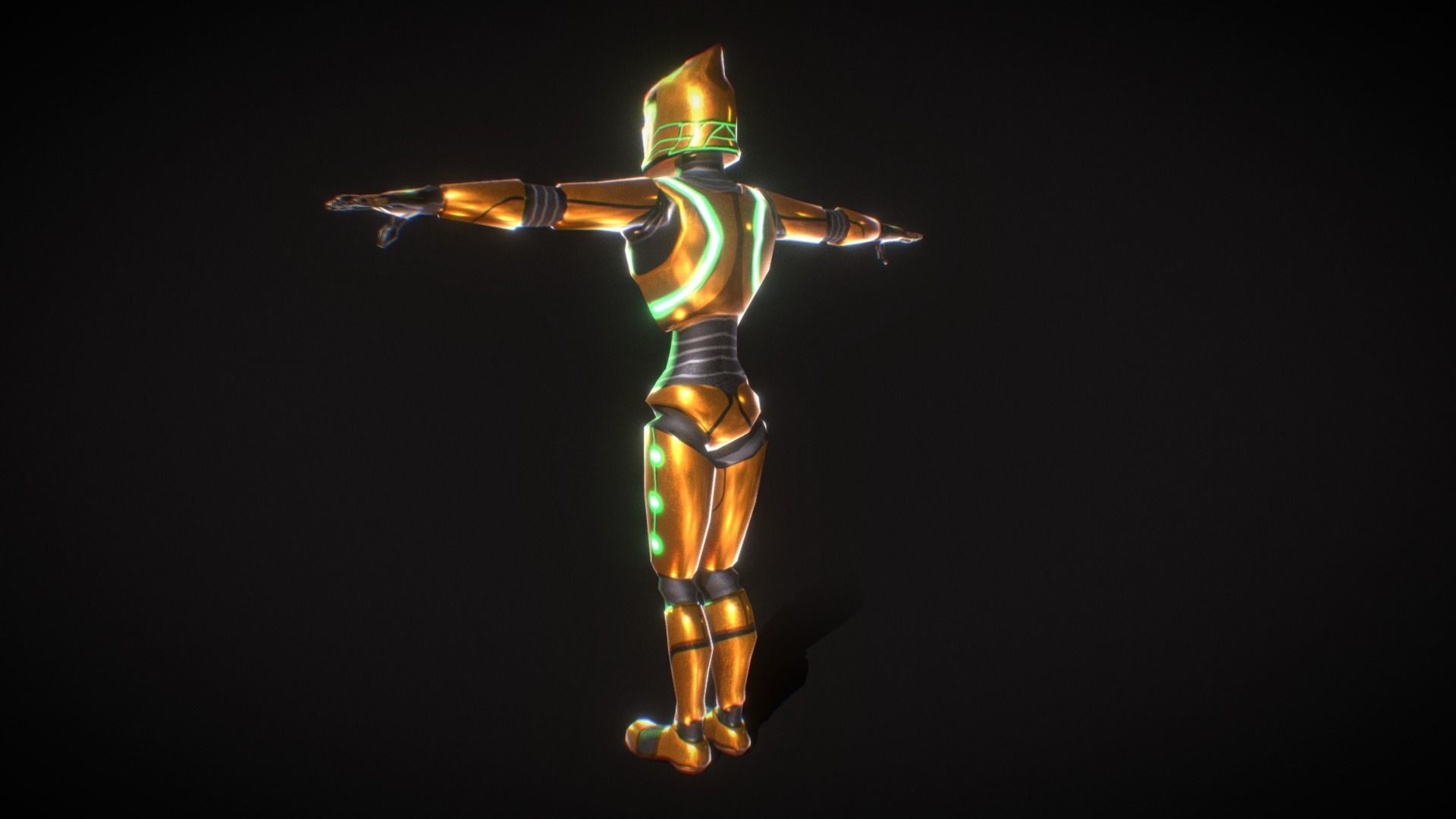 Legendary Robot - Free Low Poly 3d model Free low-poly 3D model_2