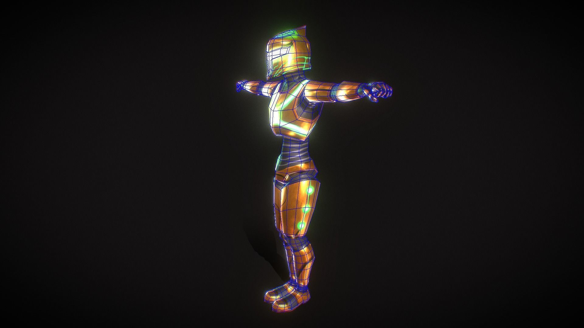 Legendary Robot - Free Low Poly 3d model Free low-poly 3D model_17