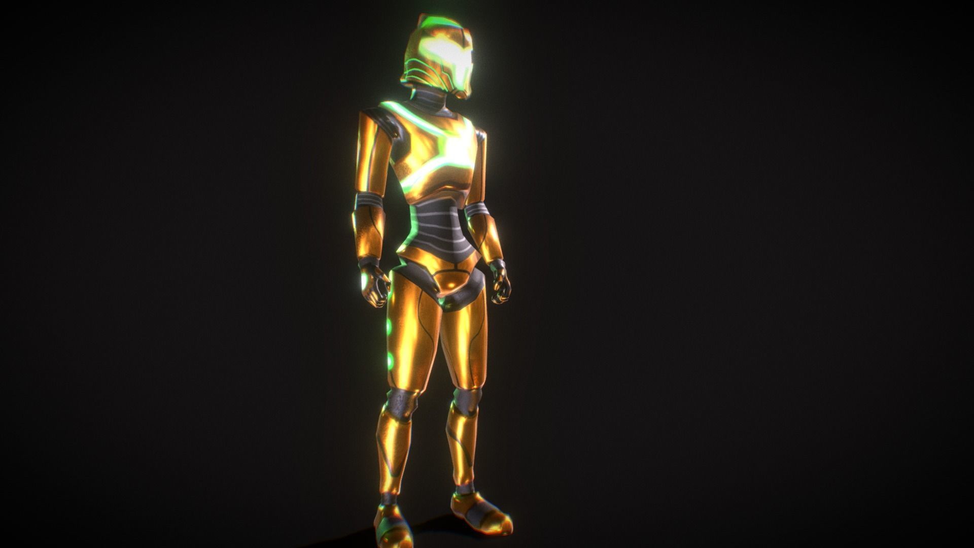 Legendary Robot - Free Low Poly 3d model Free low-poly 3D model_10
