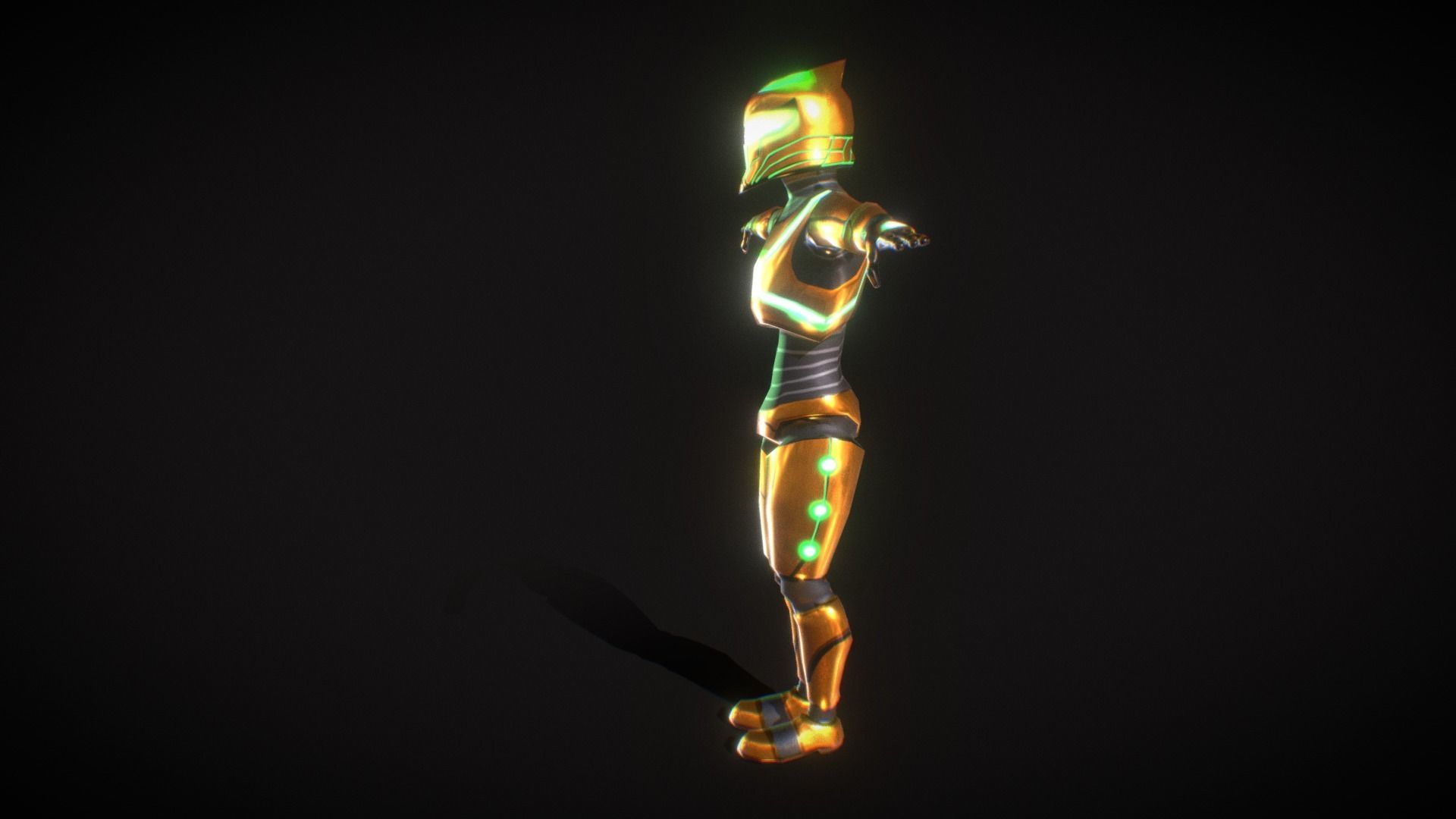 Legendary Robot - Free Low Poly 3d model Free low-poly 3D model_1