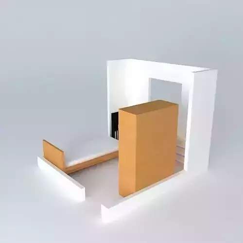 luorkut room with bed and desk