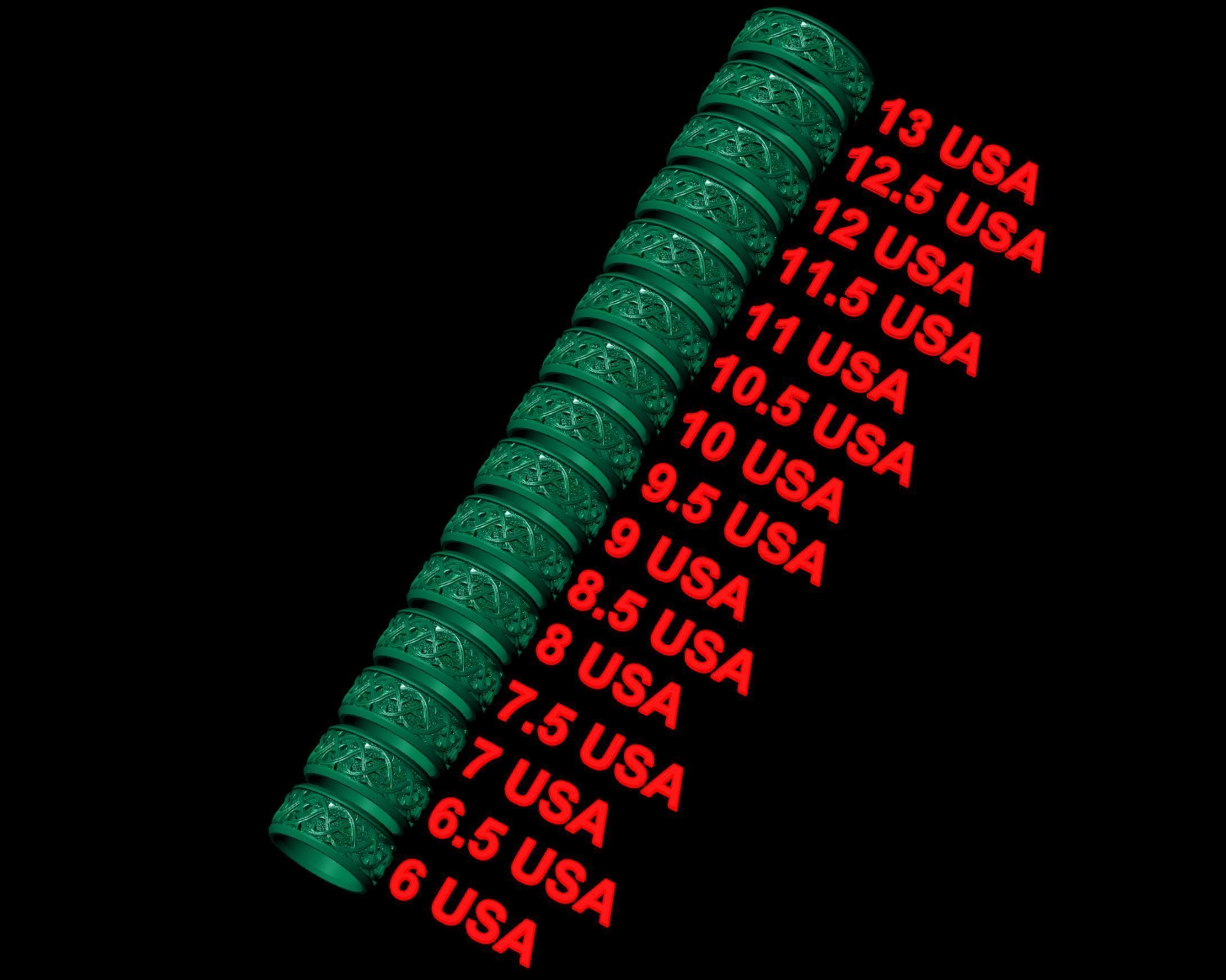 Thorn crown ring REB Many sizes 3D print model_6