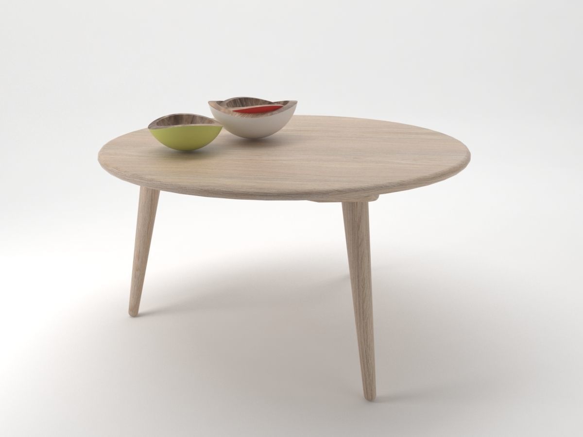 Carl Hansen and Son Coffee Table 3D model_3