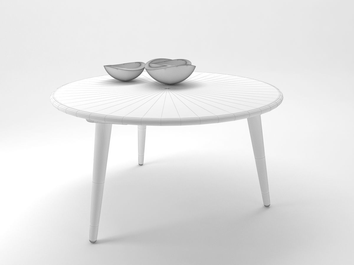 Carl Hansen and Son Coffee Table 3D model_5