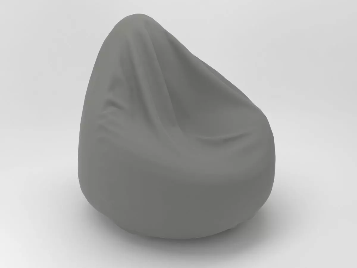 bean bag 3D model_0