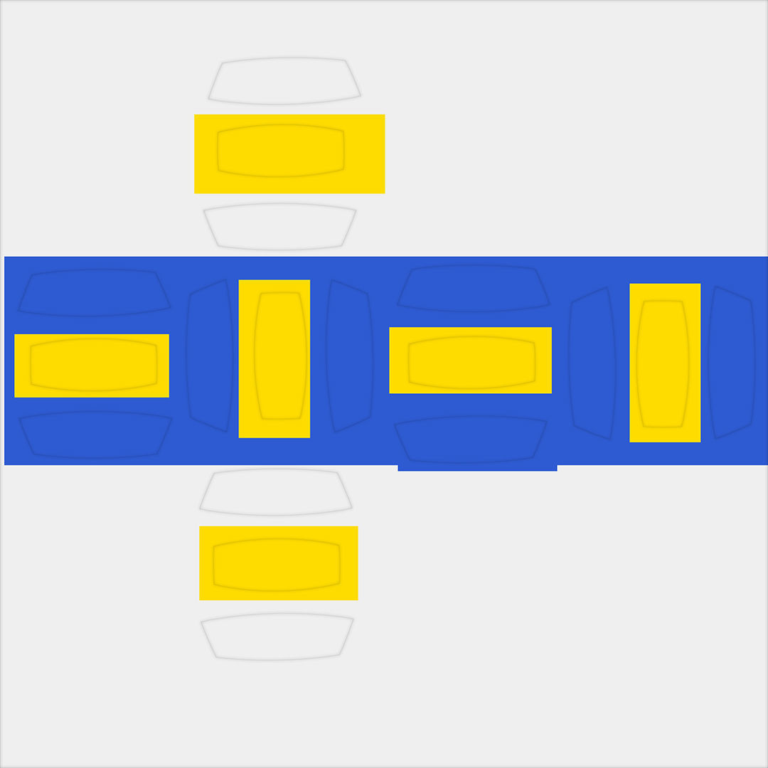 Volleyball ball  Low-poly 3D model_21