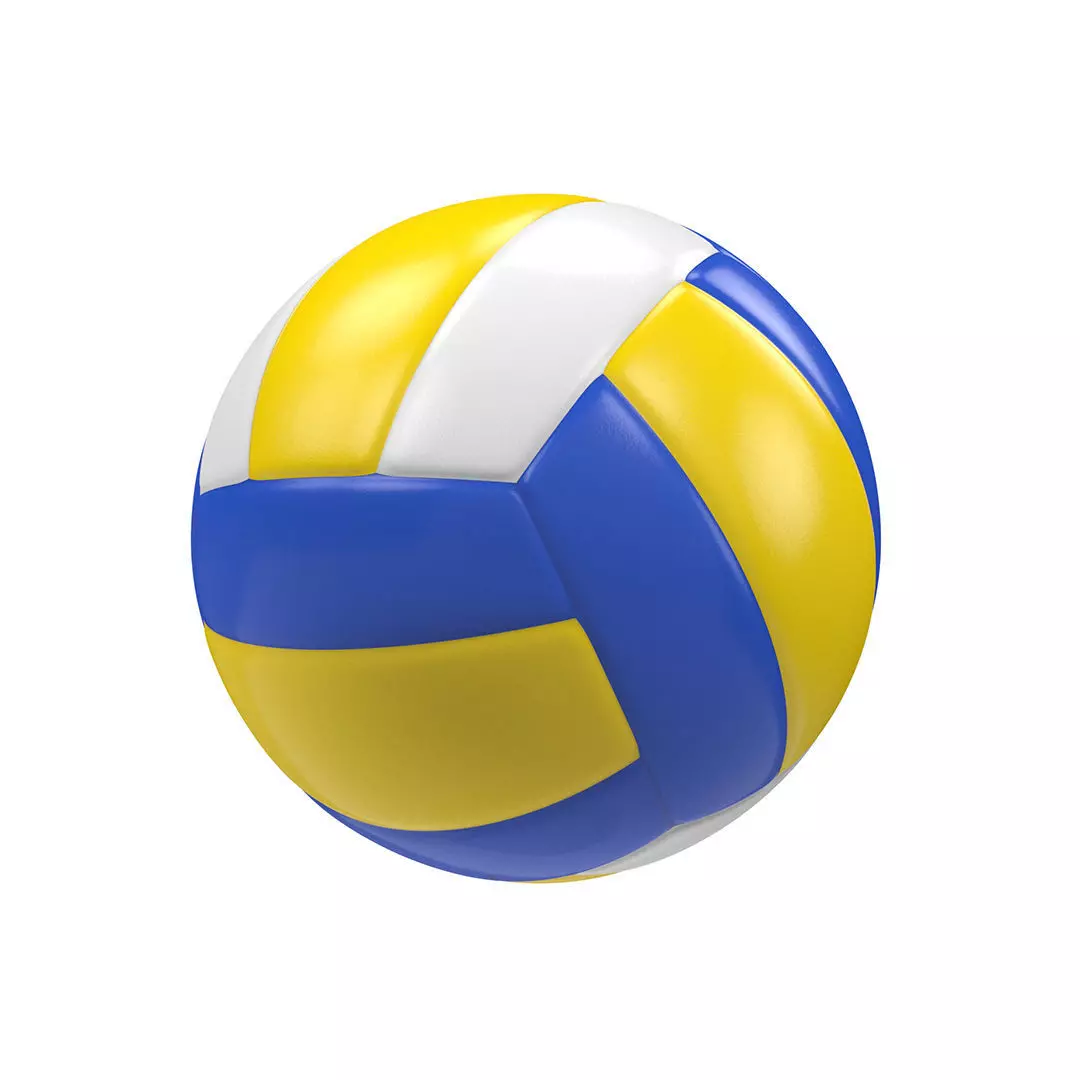 Volleyball ball  Low-poly 3D model_0