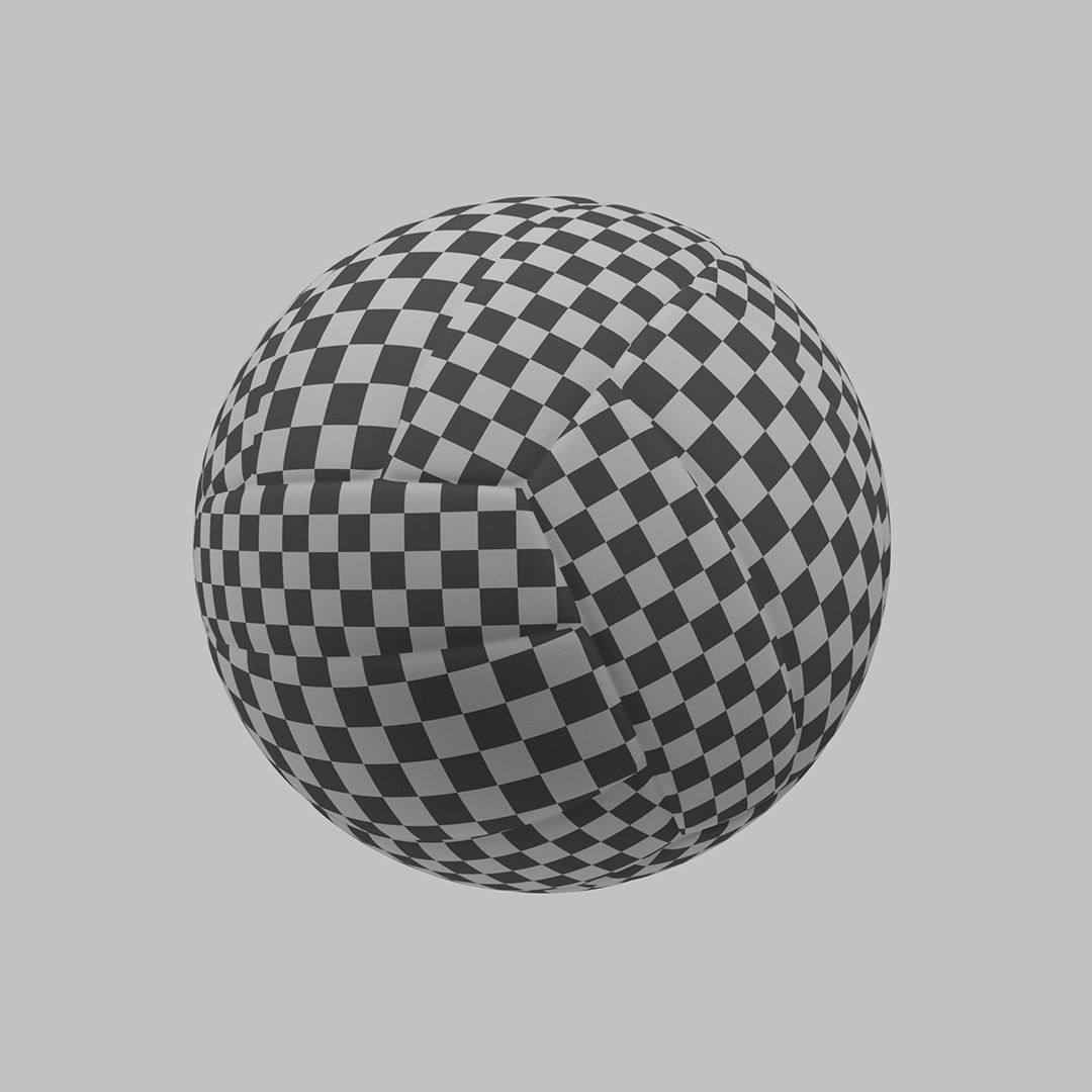 Volleyball ball  Low-poly 3D model_19