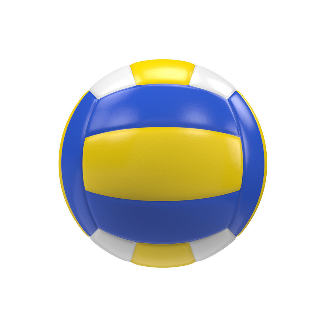 Volleyball ball  Low-poly 3D model_4