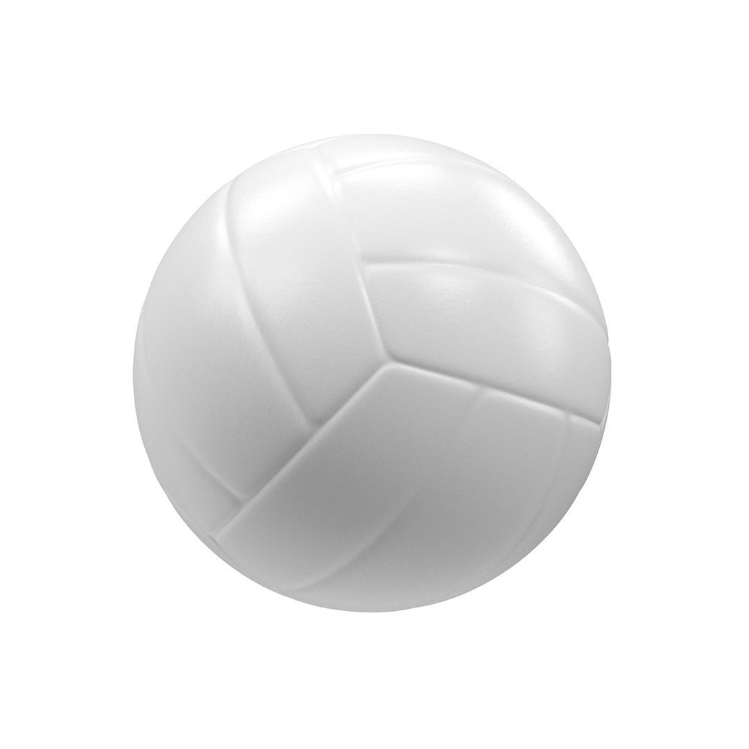 Volleyball ball  Low-poly 3D model_11