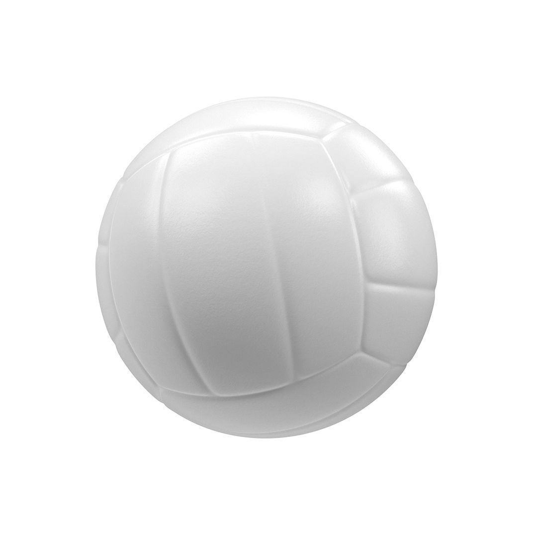 Volleyball ball  Low-poly 3D model_7