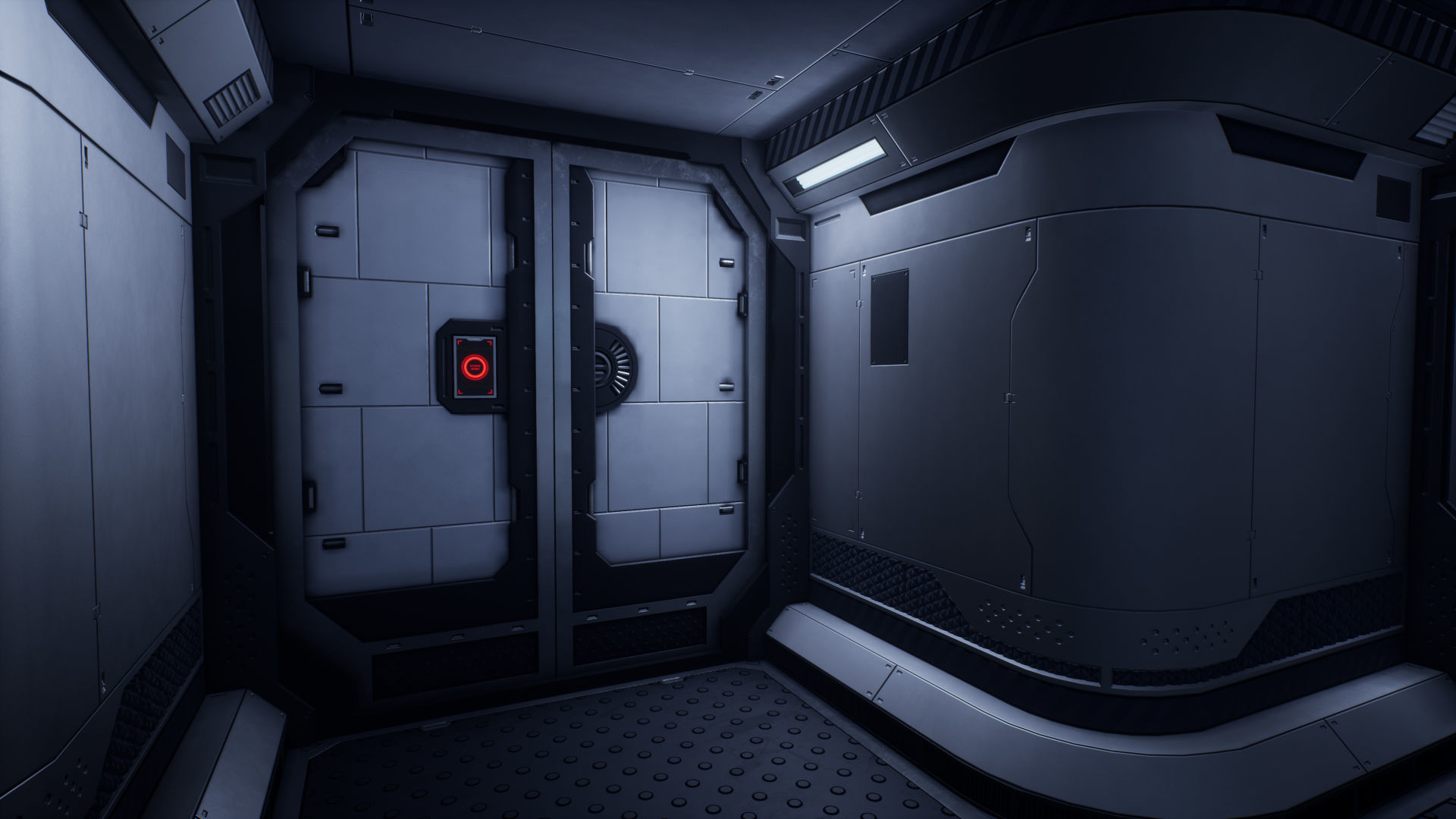 Modular Sci-Fi Environment Low-poly 3D model_3