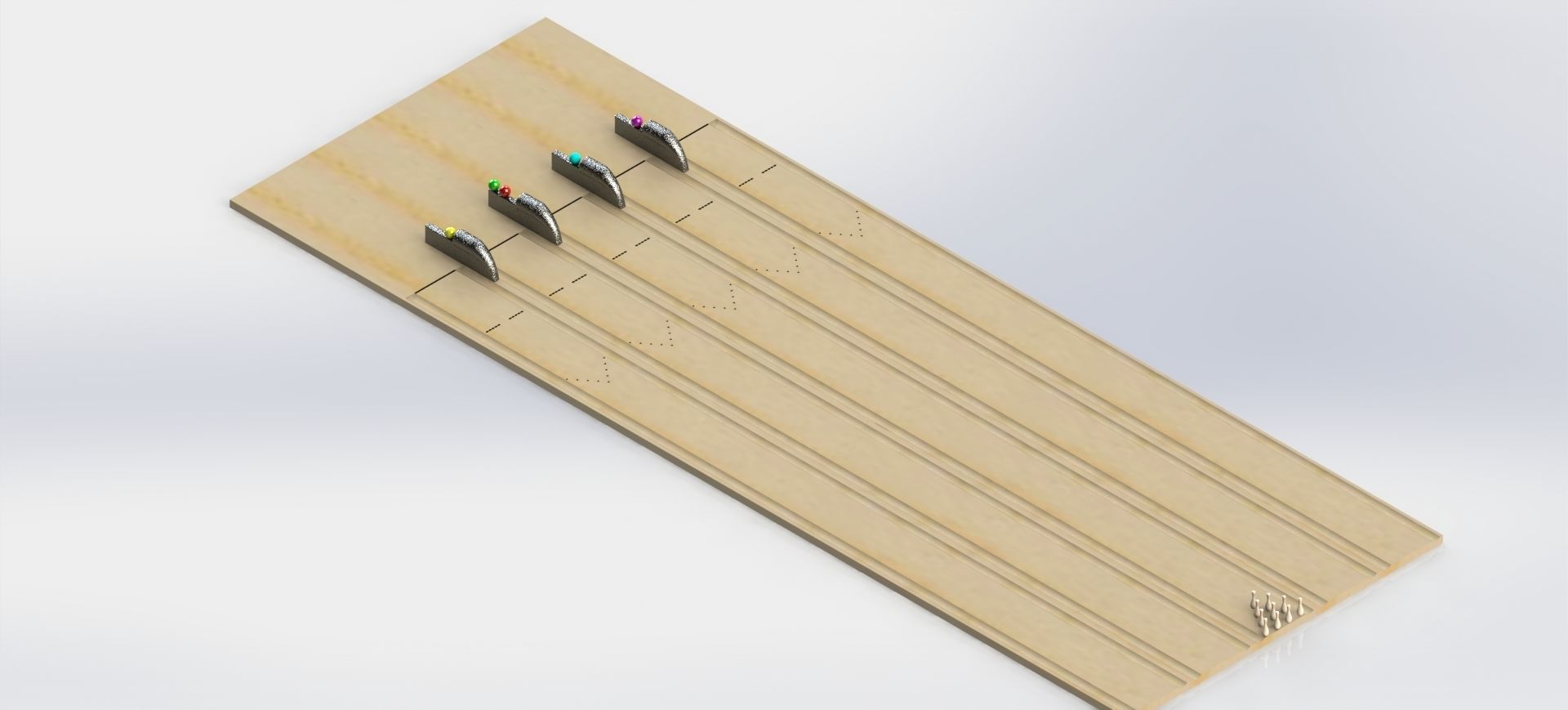 Bowling Alley Simulation 3D model_7