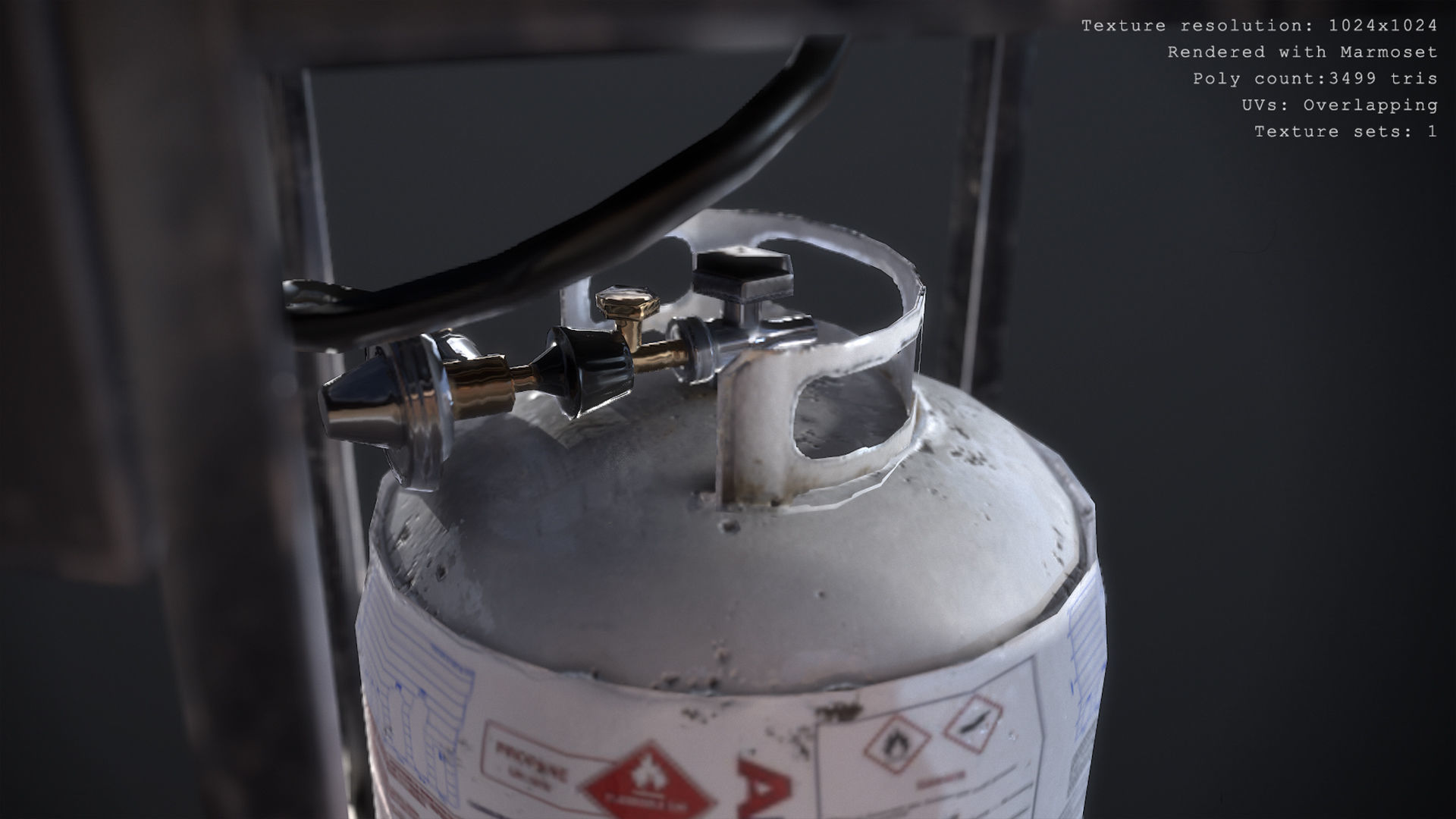 BBQ Grill  Low-poly 3D model_3