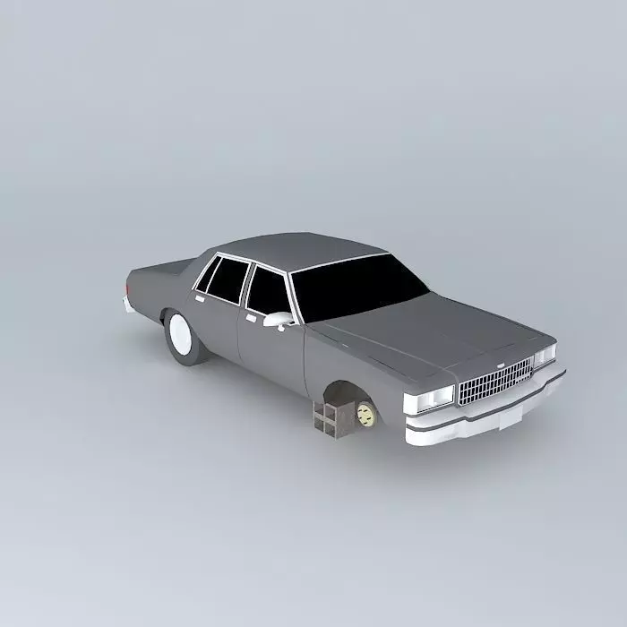 3 Wheel Caprice Free 3D model_0