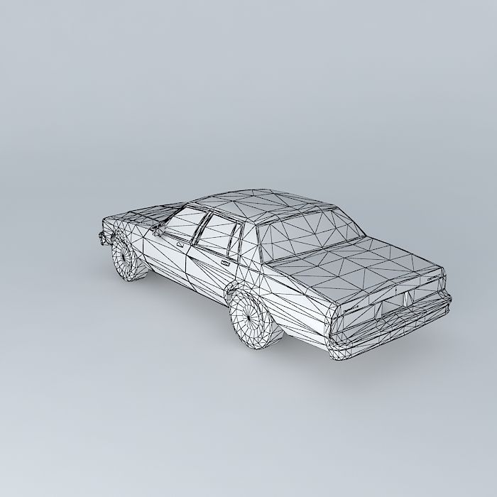 3 Wheel Caprice Free 3D model_4