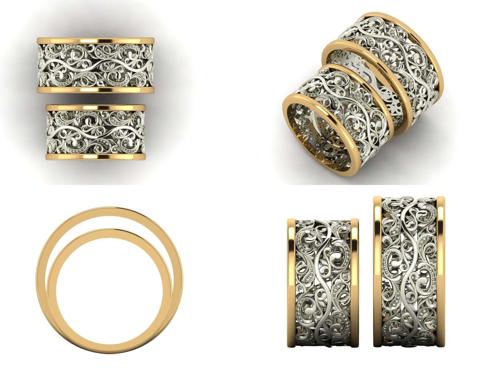 Ring pk 30 3D print model_3