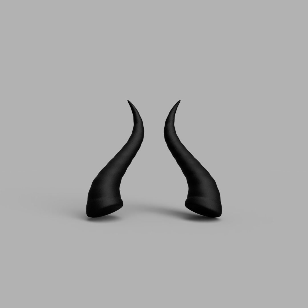 Maleficent Style Horns 3D print model_1