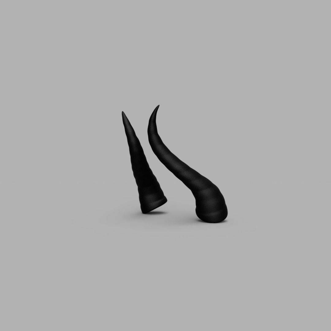 Maleficent Style Horns 3D print model_3