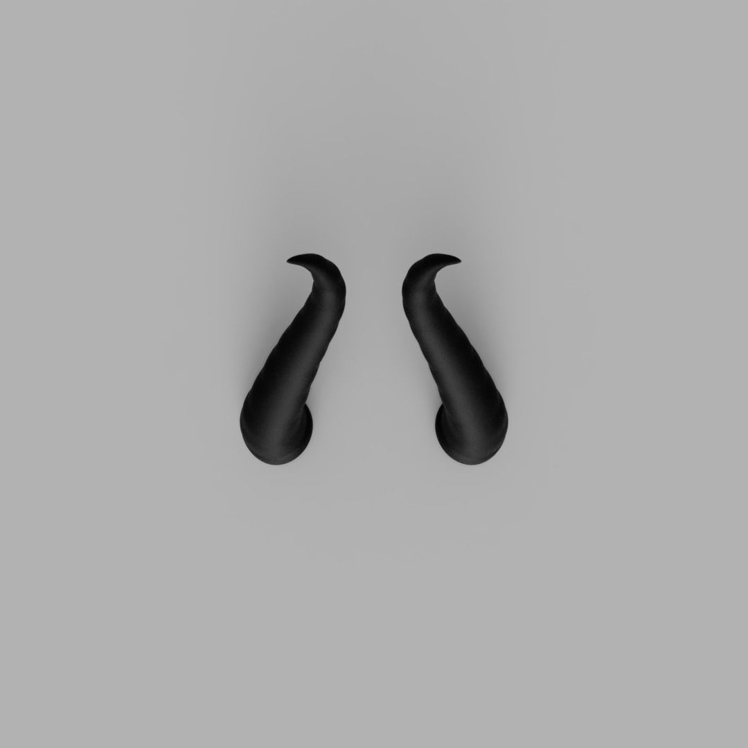 Maleficent Style Horns 3D print model_2