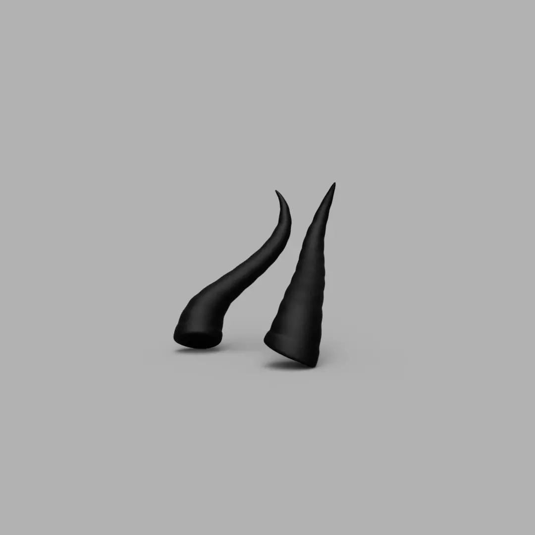 Maleficent Style Horns 3D print model_0