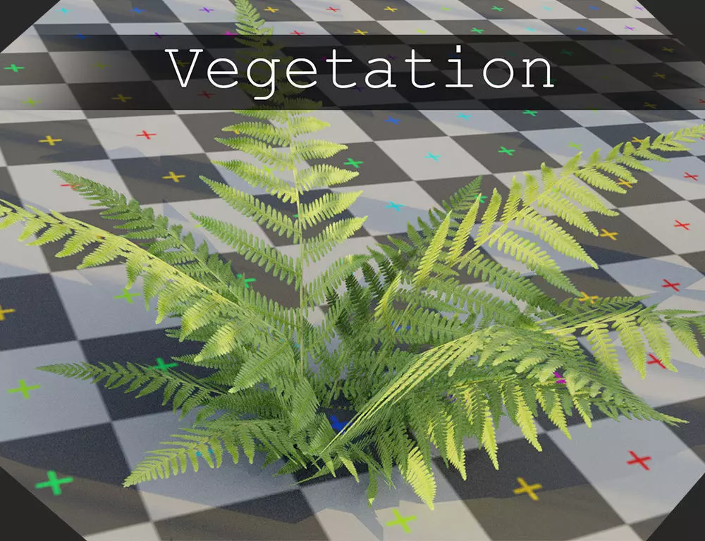 Vegetation Pack I 135 Variations Low-poly 3D model_0