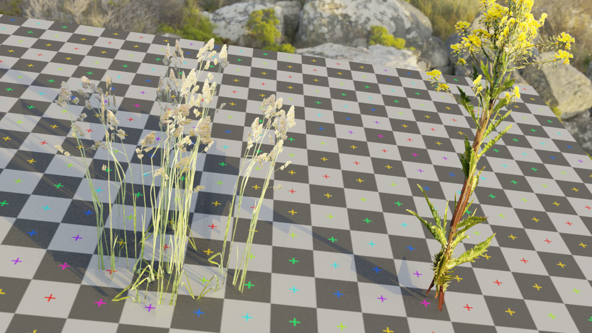 Vegetation Pack I 135 Variations Low-poly 3D model_5