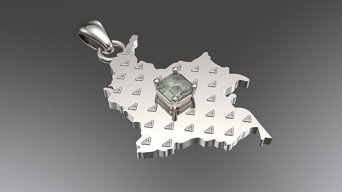 Map of Colombia 3D print model 3D print model