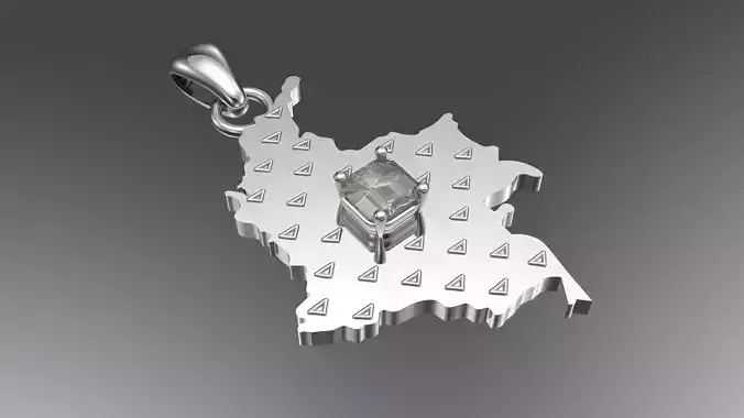 Map of Colombia 3D print model