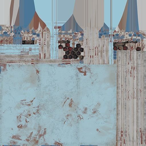 Medical Room Divider Low-poly 3D model_3