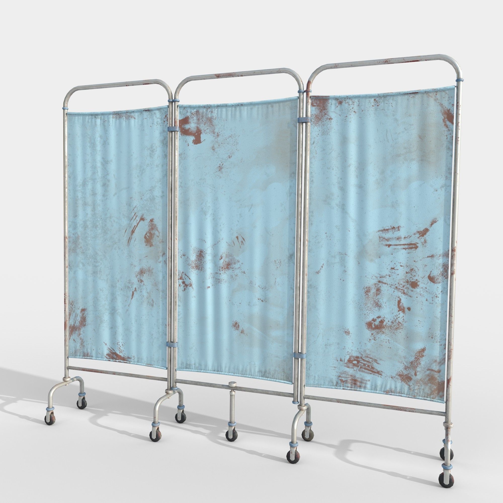 Medical Room Divider Low-poly 3D model_1