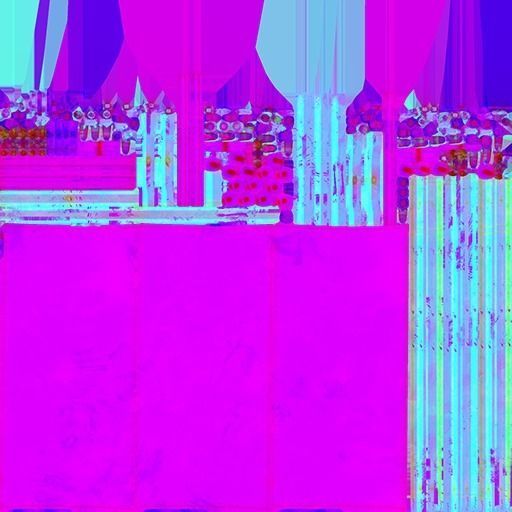 Medical Room Divider Low-poly 3D model_5