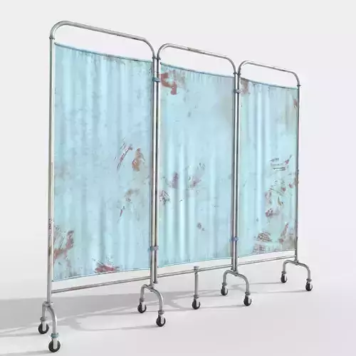 Medical Room Divider Low-poly 3D model