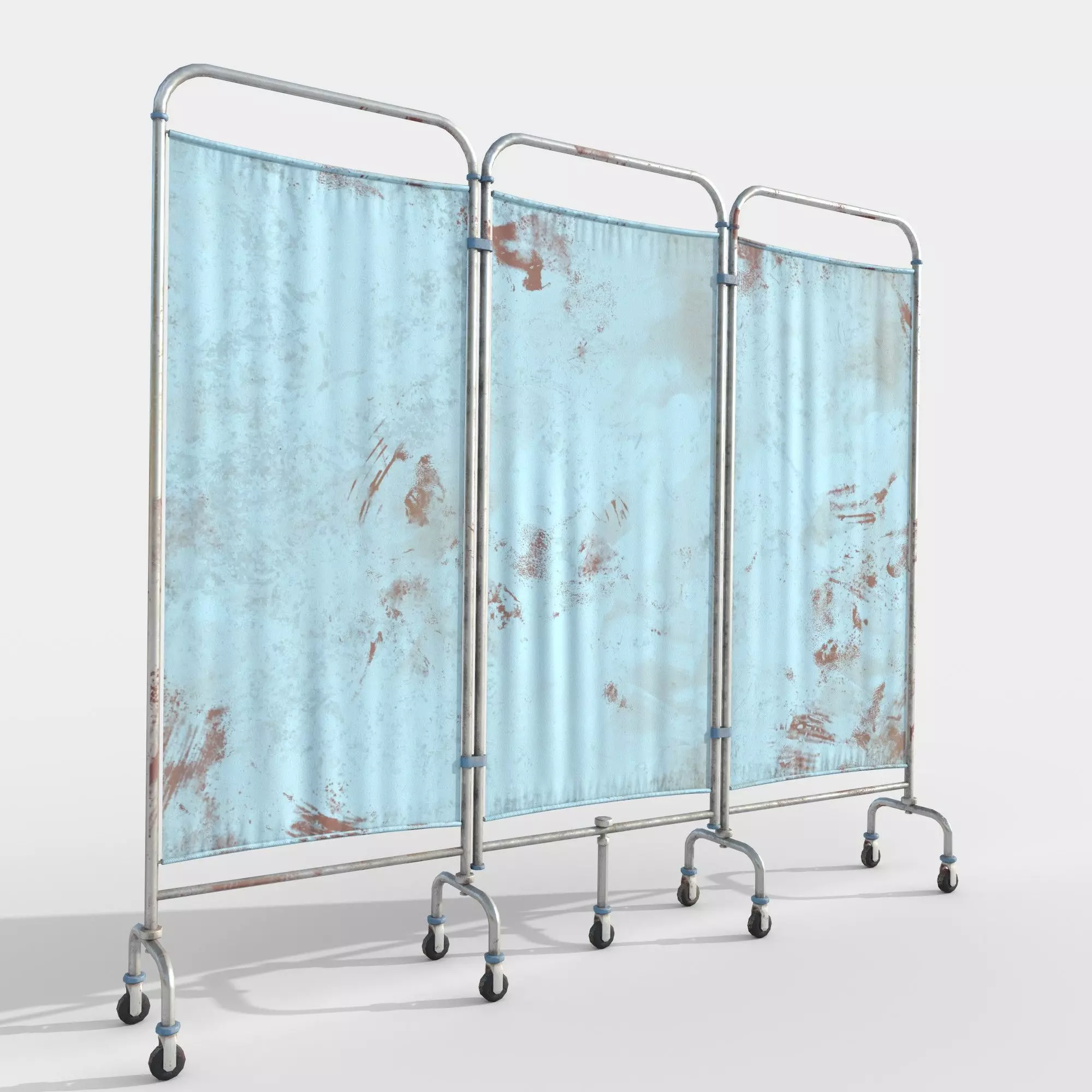 Medical Room Divider Low-poly 3D model_0