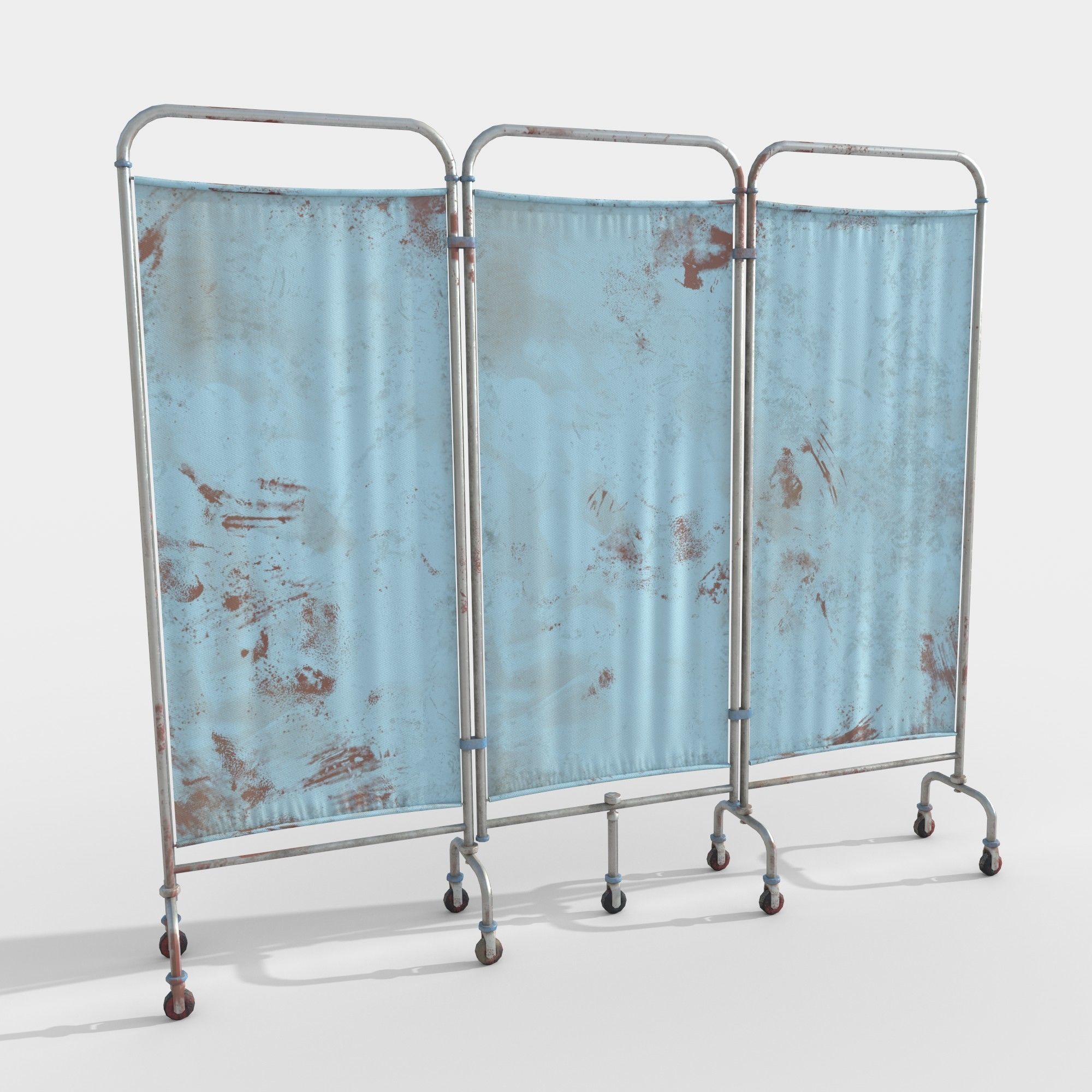 Medical Room Divider Low-poly 3D model_2