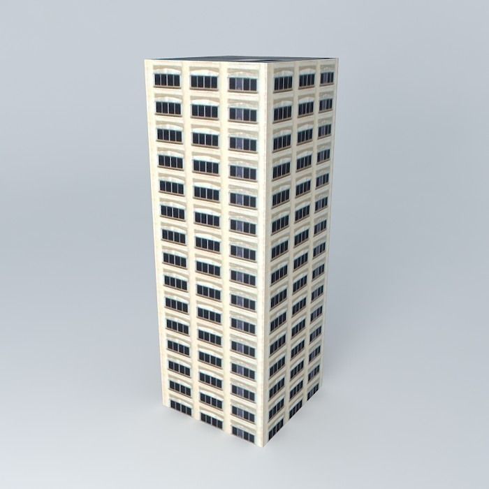Building  Central Town Free 3D model_1