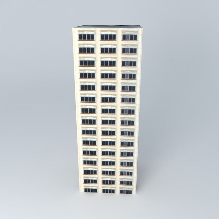 Building  Central Town Free 3D model_2