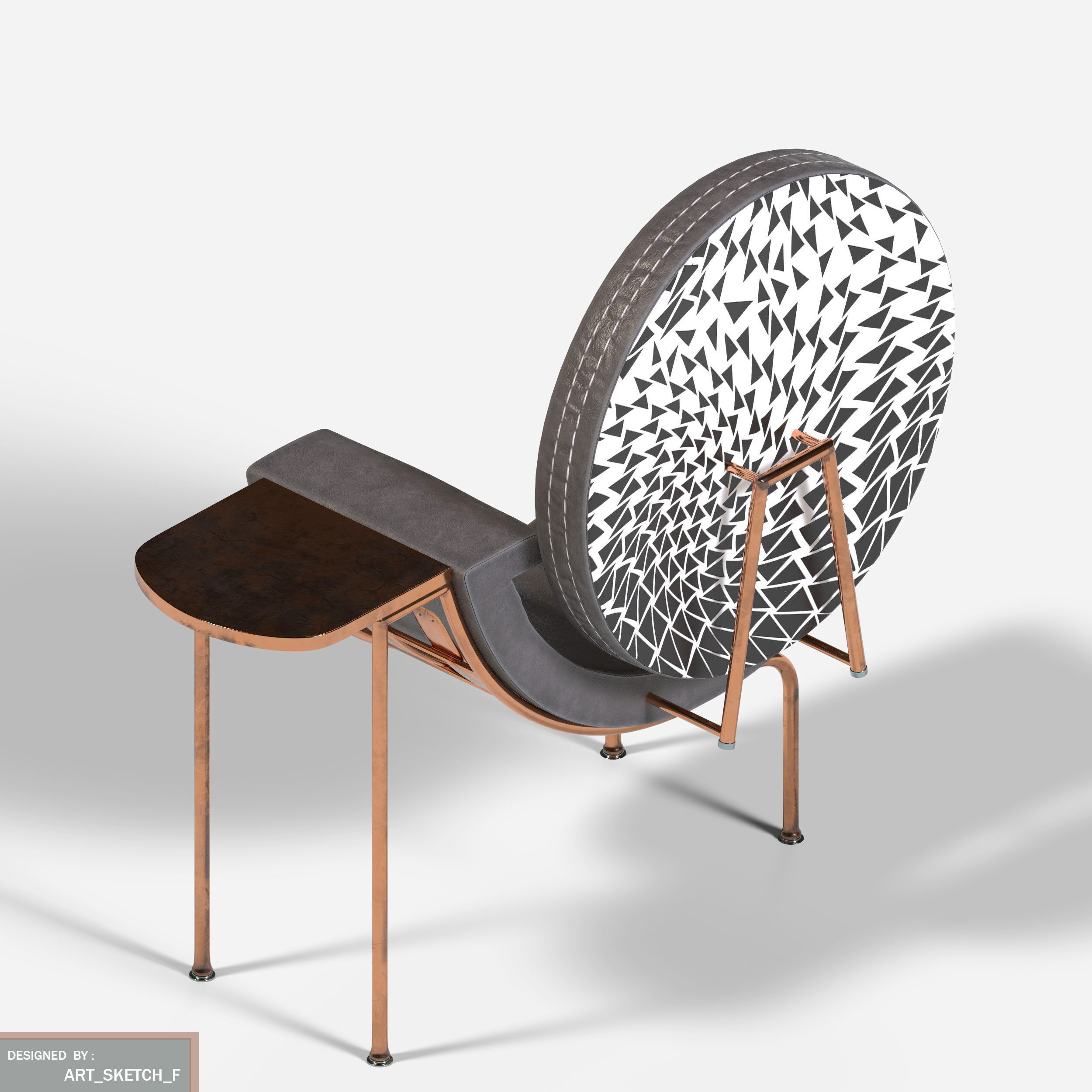 CLASSICS MOON LC7 Low-poly 3D model_4