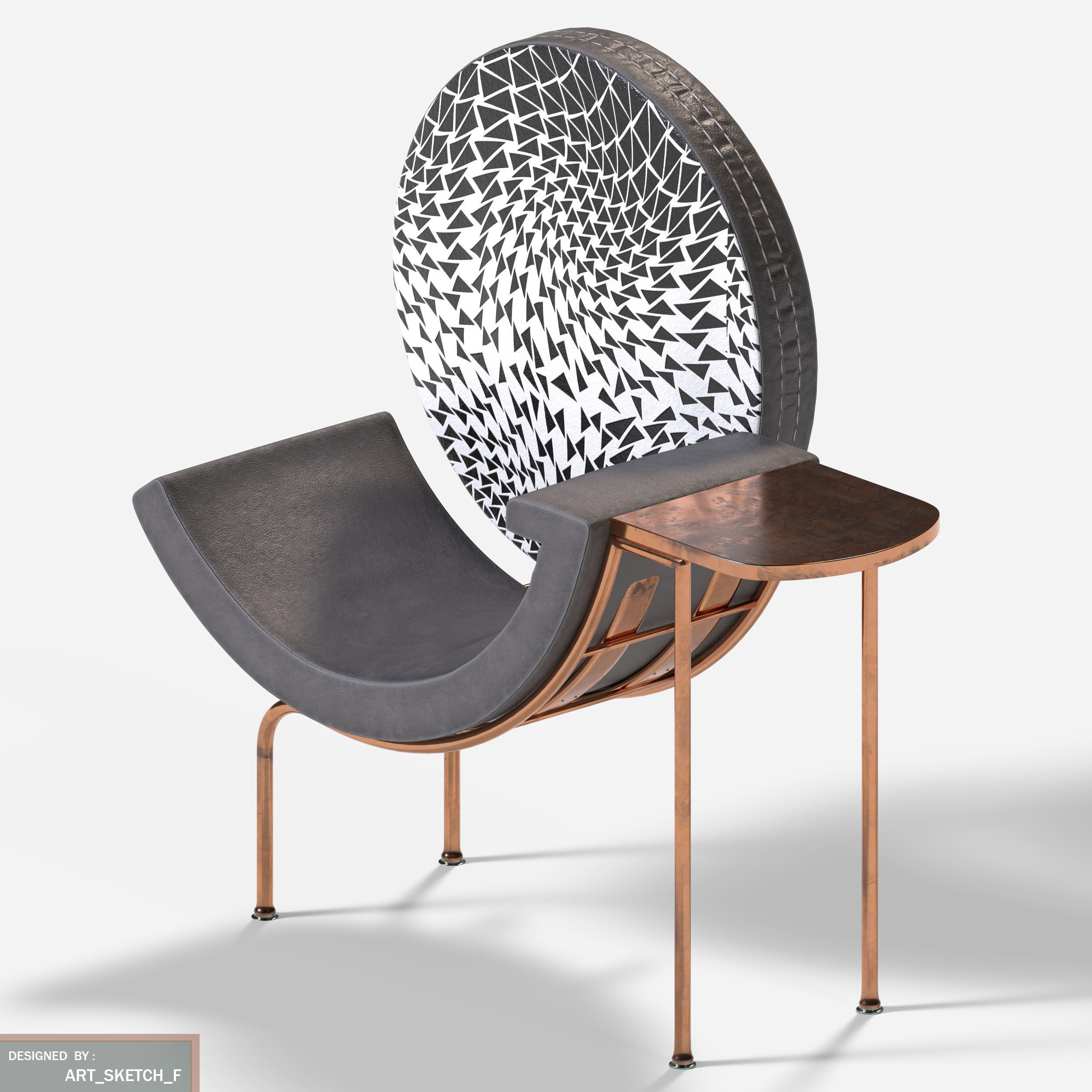 CLASSICS MOON LC7 Low-poly 3D model_3